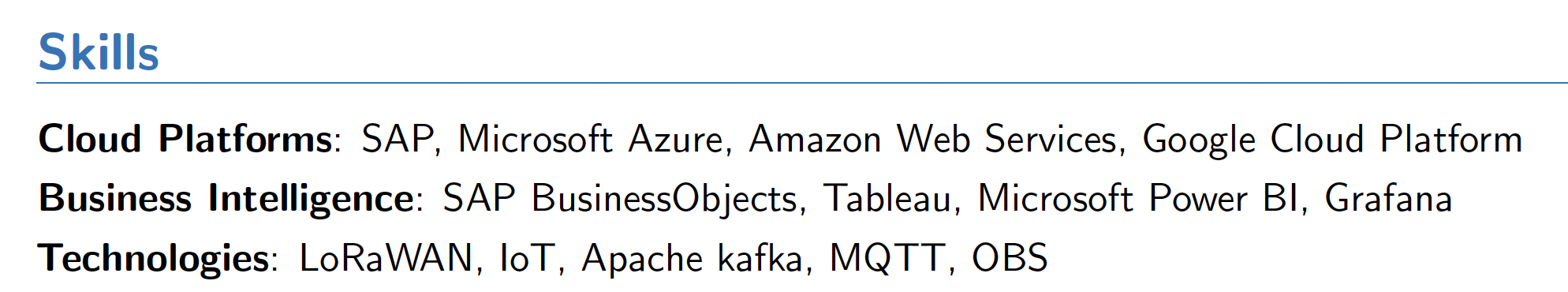 Headed list using cvitem command